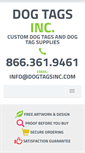 Mobile Screenshot of dogtagsinc.com